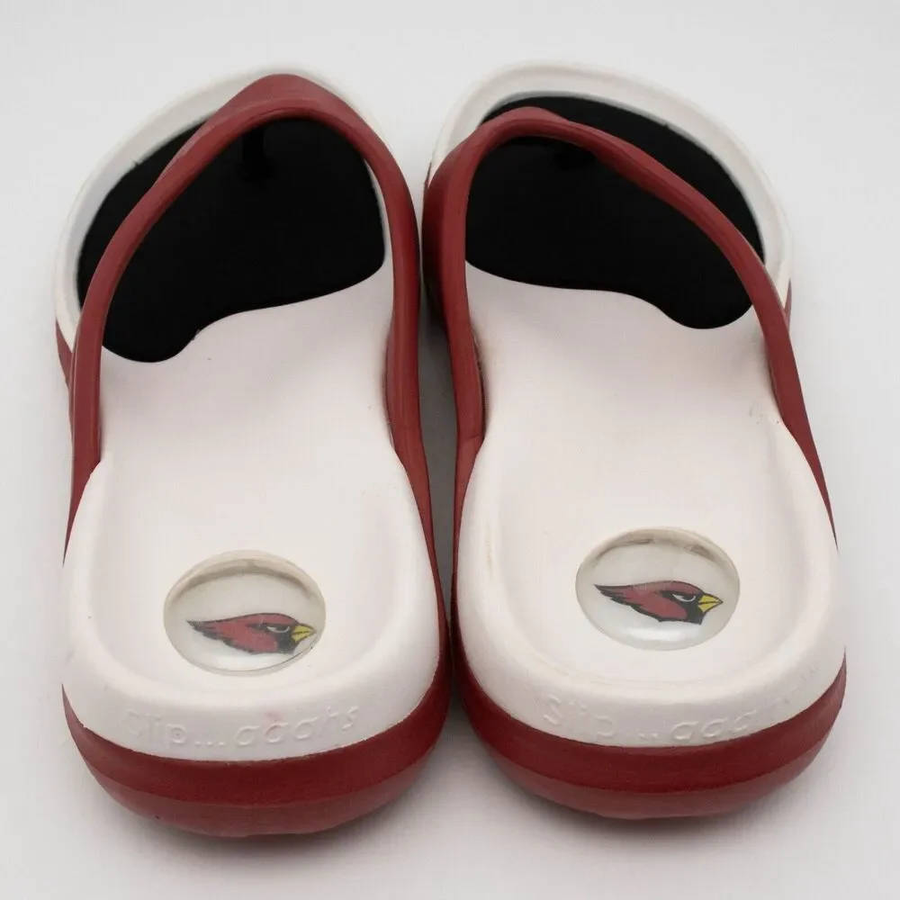 Hawaiian Jelly Arizona Cardinals Red White Flip Flop Sandals Womens SIZE 7 - Picture 4 of 5